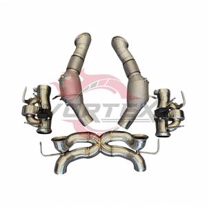 ท่อสเตนเลสสตีลหนา1.5มม. ป้องกันความร้อนจากกระแสน้ำวนท่อดาวน์ไปป์สำหรับรถแข่งไฮบริด SF90เฟอร์รารี - Product Image 4