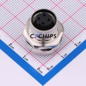 C12B-FSD-FM1-4SCUP-MX <b>Circular</b> (Cable) <b>Connector</b> <b>Connector</b> M12 4P Female Straight - Product Image 1