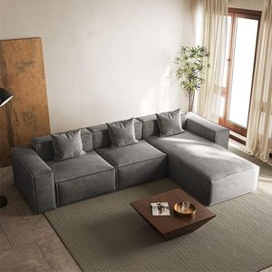 Bắc Â<span class=keywords><strong>u</strong></span> hiện đại Minimalism phòng khách Scratch Proof couch đồ nội thất Vải Set <span class=keywords><strong>U</strong></span> L hình dạng Modular sofa cắt với <span class=keywords><strong>Chaise</strong></span> - Product Image 1