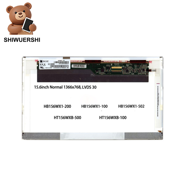 Wholesale Original New A+ 15.6" Laptop Lcd Normal Screen HB156WX1-200 HB156WX1-100 HB156WX1-502 HT156WXB-500 HT156WXB-100