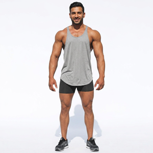 New Summer Men Fitness Casual Sleeveless <b>Vest</b> Bodybuilding Gym <b>Stringer</b> Tank Tops M-XXL - Product Image 1