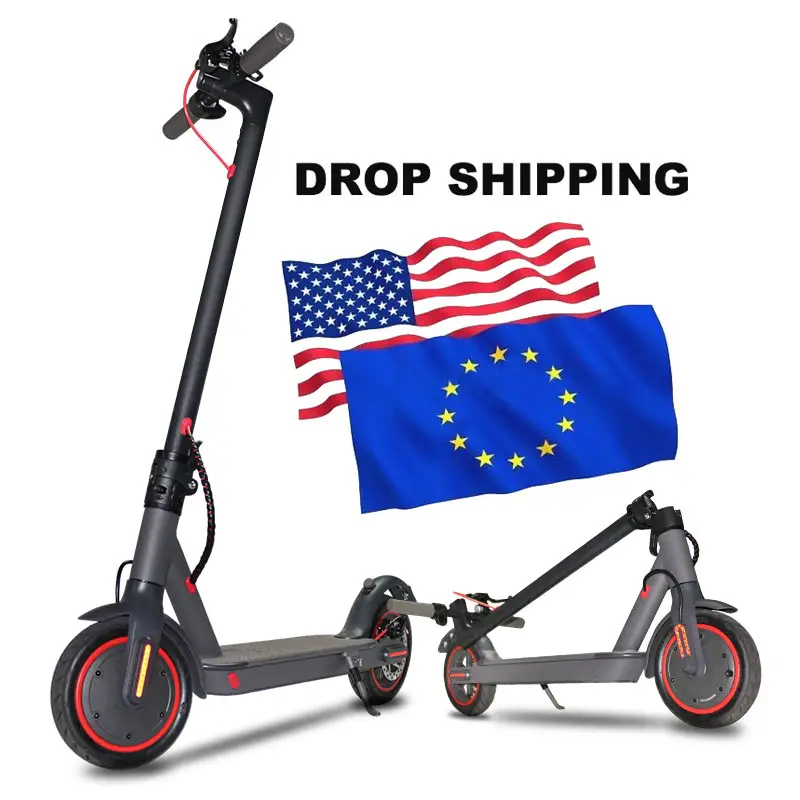 QMWHEEL Scooty Listrik Gudang US EU, 350W Hub Motor Skuter dengan Aplikasi Skuter Listrik Cina