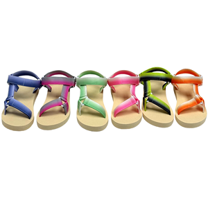 Bosirui New Arrival Chất Lượng Cao EVA Bãi Biển Thời Trang Ngoài Trời Phẳng Dép Giày In Dây Đeo Trẻ Em Trượt Với Móc Và Vòng Lặp - Product Image 1