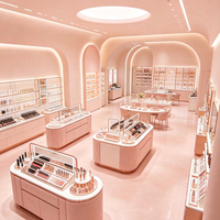 Vitrines de présentation de cosmétiques de luxe abordables, armoires à parfums modernes, armoires de rangement et de présentation pour la vente au détail, design d'intérieur
