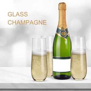Verres à champagne en plastique transparent incassables disponibles sur mesure de 9oz pour le <span class=keywords><strong>mariage</strong></span> - Product Image 5