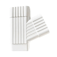Système de gouttière en PVC moderne et léger canal d'eau coudé en plastique pour le drainage de toit de villa résidentielle pour les hôtels