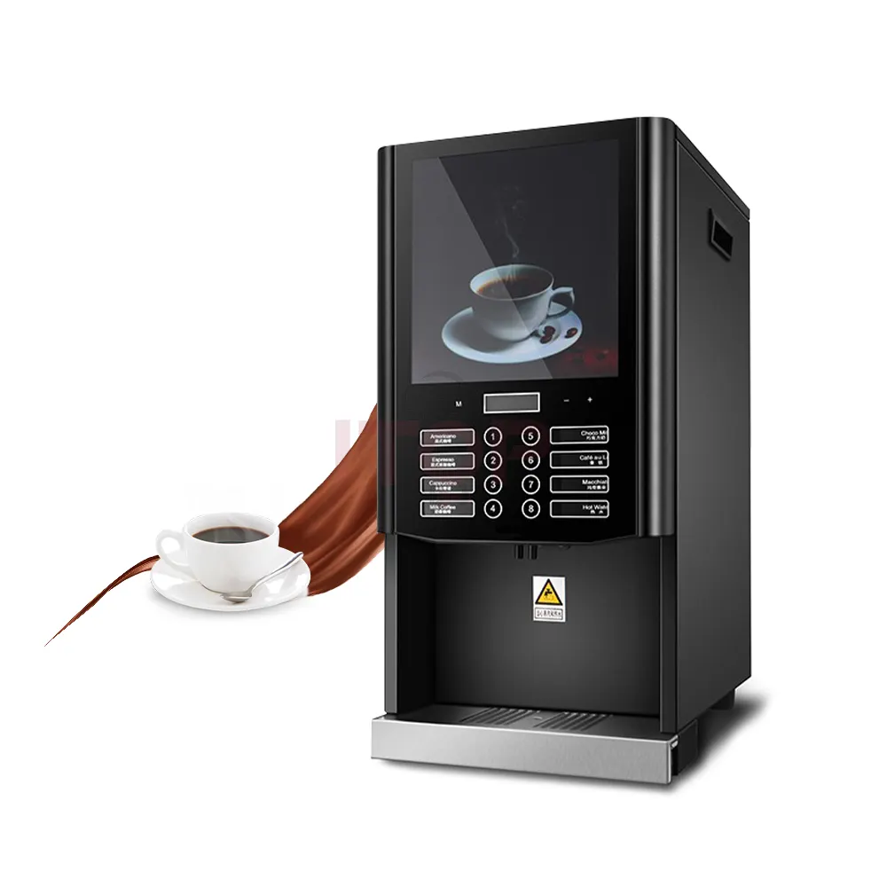 Hot Isntant Coffee Machine Commercial Automatic Coffee Dispenser Milk Tea Vending Machine