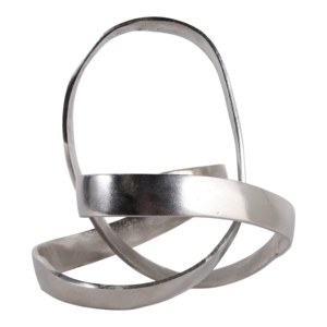 Scultura moderna in alluminio a forma di nodo, ornamento decorativo per casa, ufficio, bagno, soggiorno. - Product Image 1