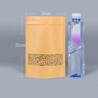 Wholesale Resealable Zipper Stand up Brown Kraft Paper Coffee Bag Pouch Tea Bags Packaging Materials Mylar Bags for Food Storage