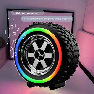 LED Portable Dustproof Mini Wireless Tire <strong>Speaker</strong> <strong>Bluetooth</strong> Portable Lightweight <strong>Car</strong> Wheel Travel <strong>Speaker</strong> for Promotional Gift - Product Image 2