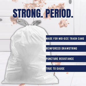 Sacs de déchets forts d'emballage de taille moyenne de sac de cordon de déchets d'OEM pour la maison adaptée aux besoins du client - Product Image 3