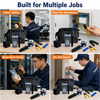Kit d'outils FTTH pour fibre optique, mini-coupe-fibre, VFL 10mW, puissancemètre optique, kit d'installation par épissage à froid, outil d'épissage