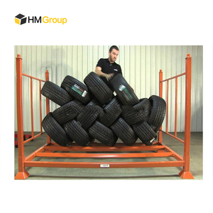 Hot bán ổn định sơn tĩnh điện tùy chỉnh Giao thông vận tải kim loại thép xếp chồng Pallet lốp kệ - Product Image 6