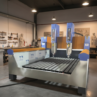 Nouvelle machine de découpe de pierre CNC à 3 axes automatique JK-1530-2 avec servomoteur, pour granit et marbre, 5,5 kW, 380 V, gris clair, Shandong Artcam