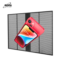 Écran LED transparent d'intérieur P3.91-7.82, grille LED couleur pleine, ultra-mince, flexible, pour scène, concert, showroom automobile, bijouterie, nouveau LED