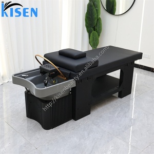 Table de massage et de lavage Kisen économique avec fonction spa capillaire – Fauteuil de salon moderne pour soins du cuir chevelu - Product Image 6