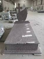 Pierre tombale européenne G664 G623 G603 Pierre tombale en granit noir et monument pour cimetière commémoratif Produit de qualité supérieure