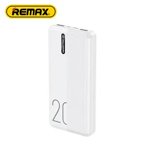 Remax Power Bank ultra tipis 10000/20000Mah, Powerbank Rpp-296 un38,3 Ce/Fcc/Rohs/Msds keluaran baru daya portabel 2023