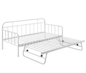 <span class=keywords><strong>Lit</strong></span> de jour moderne en métal blanc, taille simple, avec <span class=keywords><strong>lit</strong></span> <span class=keywords><strong>gigogne</strong></span> escamotable, cadre de canapé-<span class=keywords><strong>lit</strong></span> pour salon, hôtel, appartement ou ferme - Product Image 5