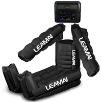 Masseur de jambes à pression d'air LEAMAI, 6 cellules, sans fil, pour les utilisateurs de salle de sport, drainage lymphatique, bottes de compression d'air, pressothérapie professionnelle