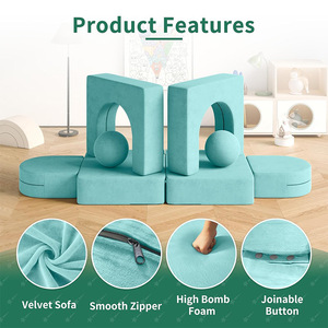 Modular Children's Play Couch <b>Sofa</b> With Ball Pit For <b>Kids</b> Age 3 And Above - Product Image 4