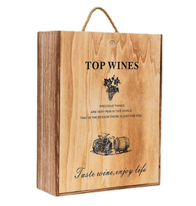 Wood Rectangular Handmade wood wine box
