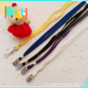 Nylon Lanyards 1Cm Low Elasticity Metal Buckle Durable For <b>ID</b> Cards Student <b>IDs</b> Campus Cards Phone Lanyard - Product Image 2