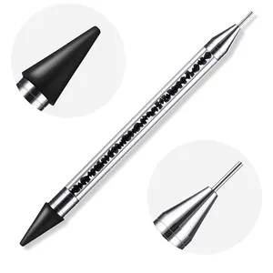 Dual-ended Rhinestone Crystals Studs Picker Pencil Tool Crystal Beads Handle Manicure Nail Dotting Pen DIY
