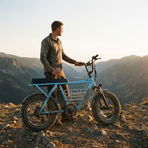 Bicicleta Eléctrica Retro Scrambler con Neumáticos Anchos y Frenos de Disco Hidráulicos, Bicicleta Motorizada de Alta Velocidad para Aventuras Urbanas - Product Image 4