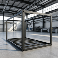 Structure de conteneur préfabriqué modulaire en acier, conteneur démontable en kit, adapté à une utilisation en extérieur