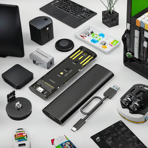 HL​​T USB 3.1 Type-C <span class=keywords><strong>M</strong></span>.2 NVMe SSD エンクロージャ 10Gbps ポータブル アルミニウム ケース、2230/2242/2260/2280 <span class=keywords><strong>M</strong></span>-Key SSD 用のカスタム デザイン付き - Product Image 3