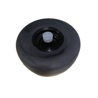 15x6.00-6 pneu sans plat et ensemble de roue en acier roulement en caoutchouc Durable pour tondeuse à gazon d'équitation