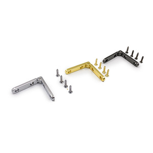 Sang trọng nhỏ góc phần tư hộp bản lề hình chữ L Hợp kim kẽm cho món quà bằng gỗ rượu vang trang sức trường hợp hộp mạnh mẽ trang trí kim loại bản lề - Product Image 5