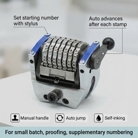 Machine de numérotation manuelle à 7 chiffres avec poignée pour presse d'impression Heidelberg GTO, pièces de tampon numéroteur