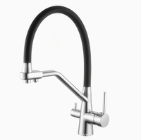 Édition 2026 – Robinet de cuisine moderne en acier inoxydable chromé, avec cartouche céramique, eau chaude/froide, pour lavabo et toilettes – Meilleures ventes