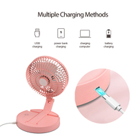 APG nouveau style de lampe de table pliante de bureau de vente directe d'usine petit ventilateur