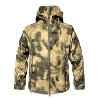 Chaqueta Táctica con Capucha para Exteriores, Cálida, de Softshell, con Bolsillos con Cremallera Seguros para Entrenamiento de Campo y Uso Diario