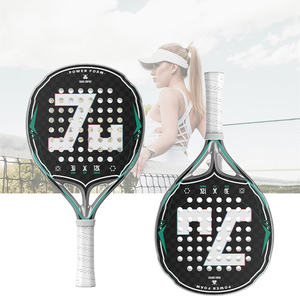 Raquetas de <span class=keywords><strong>Tenis</strong></span> Deportivas de Pádel con Forma de Diamante al por Mayor, Nuevo Diseño 3K 12K 18K, Empuñadura de EVA, Material de Fibra de Vidrio Portátil - Product Image 2