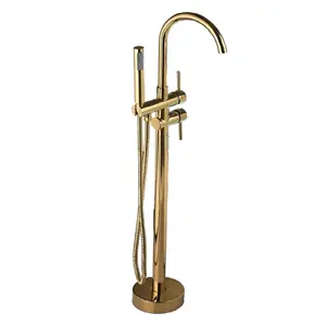 Hot Sell New Designed Modern Gold Vertical Bathtub Shower Sets Bathroom Faucet