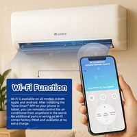 Climatiseur Split Gree 9000-24000 Btu, Refroidissement Uniquement, Inverter, Système de Climatisation Mural, Wi-Fi