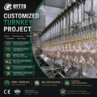 Équipement d'abattage de volailles 6000-8000BPH, Ligne d'abattage de poulets, Projet d'usine