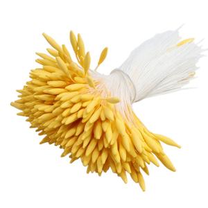 370 Uds 2mm estilo coreano mate <span class=keywords><strong>estambre</strong></span> de flor de una sola cabeza para horquilla DIY materiales de flores artificiales - Product Image 5