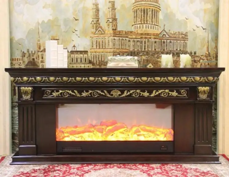 decor flame electrical fireplace with mantel freestanding indoor