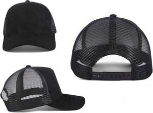 Gorras Trucker de 6 Paneles a la Moda 2024, Gorras de Béisbol Unisex, Personalizables para Negocios, Transpirables, con Cierre a Presión, Malla Trasera, Gamuza, para las Cuatro Estaciones - Product Image 2