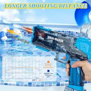 定制新款闪光自动强力水枪射手喷枪带互动照明电动水枪玩具 - Product Image 5