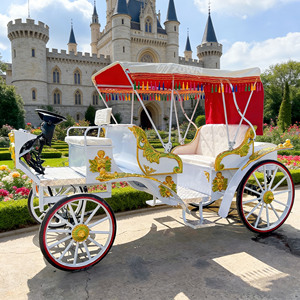 Özelleştirilmiş Toptan Fiyat Yüksek Kaliteli Açık Hava Elektrikli Kraliyet At Arabası 4 Tekerlekli Gezi Düğün Etkinliği - Product Image 1