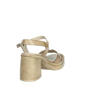 Sandalias Donna con Plataforma y Tacón de Cuña 7061 Negras, Zapatos de Mujer - Product Image 3