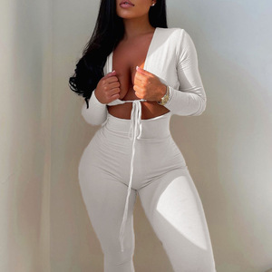 Tuta da donna Sexy a manica lunga un pezzo tuta personalizzata per le donne tute da donna, tute da donna autunno primavera 2022 abbigliamento donna <span class=keywords><strong>s</strong></span> - Product Image 3