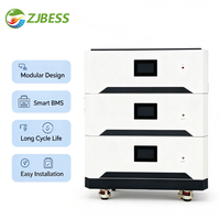 Sistem Baterai LiFePO4 Modular 15kWh 51.2V Smart BMS Kompatibel Multi-Inverter CE IEC62619 UN38.3