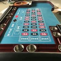 Professioneller Casino-Holz-Pokertisch 18 Zoll Roulette-Tisch 1 Stück Anpassbarer Premium-Glücksspieltisch